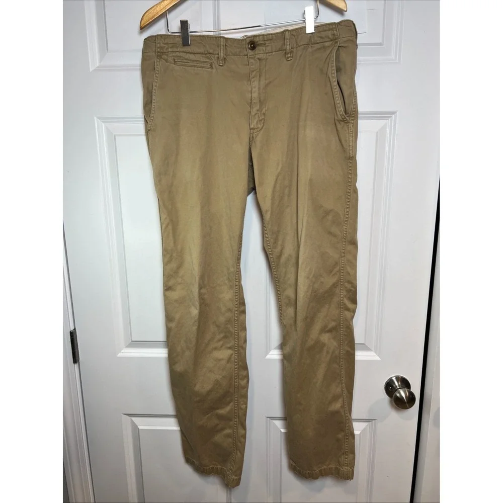 Uniqlo Vintage Regular Fit Chino 36x34 Cotton Khaki Ivy Workwear Military Style
